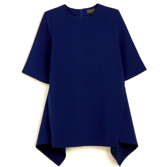 Gracia Tops - Gracia | Navy Peplum Top